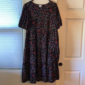 ***SOLD*****Hard to find* Ava & Viv cottagecore floral tiered dress